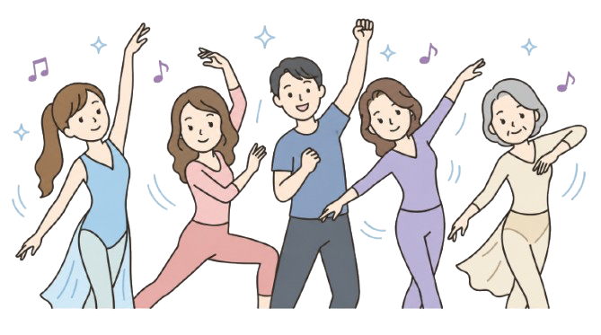 Students enjoying modern ballet